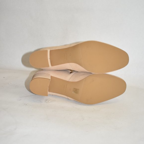 $650 Stuart Weitzman Siggy 60 Suede Bootie BEIGE SOCK BLOCK STRETCH 7.5 (PA4) - Picture 7 of 9